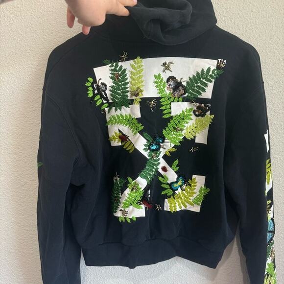 Off-White c/o Virgil Abloh Women's Small Butterfly Insect Embroidered Jacket - Picture 16 of 16